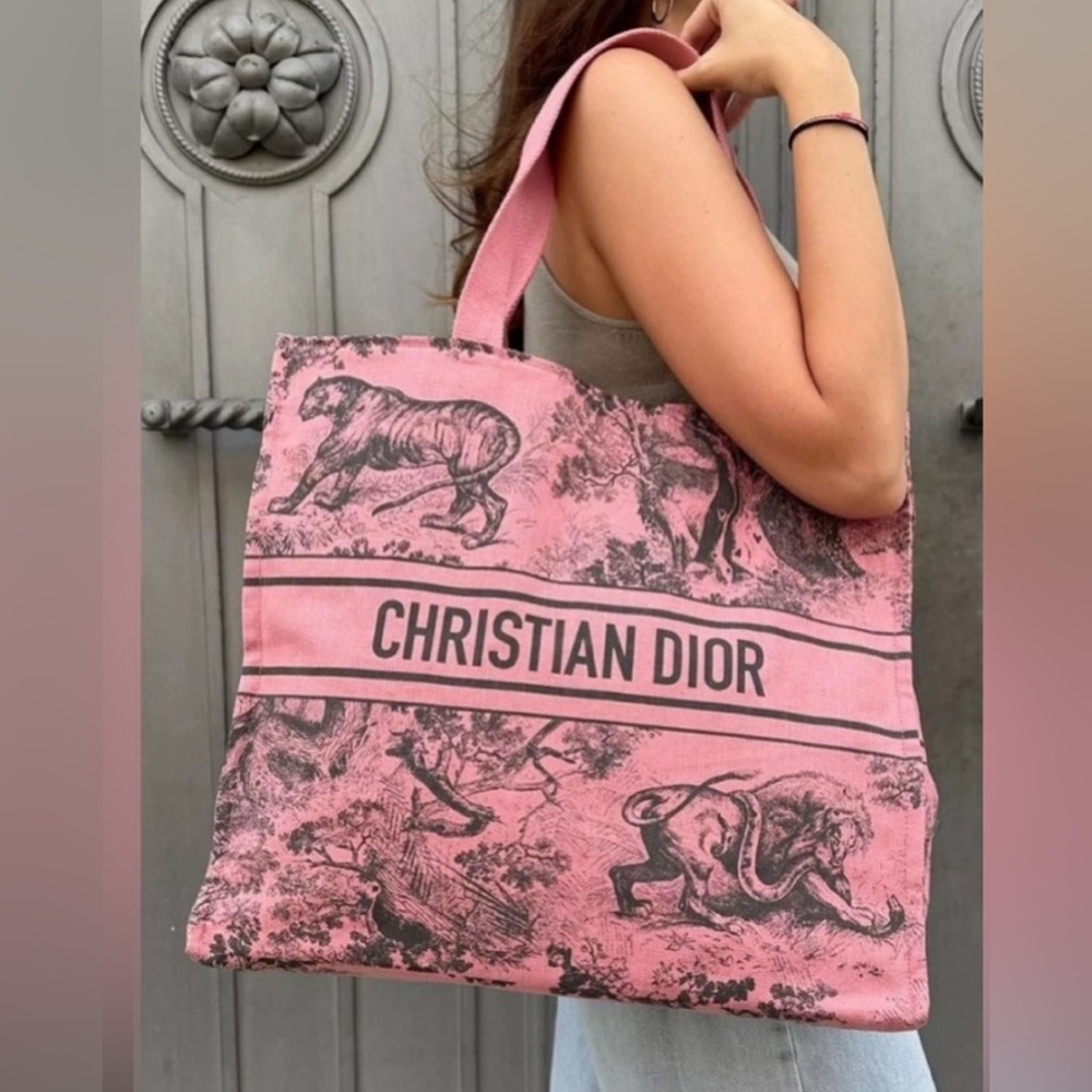 Dior rose red  Tote Bag